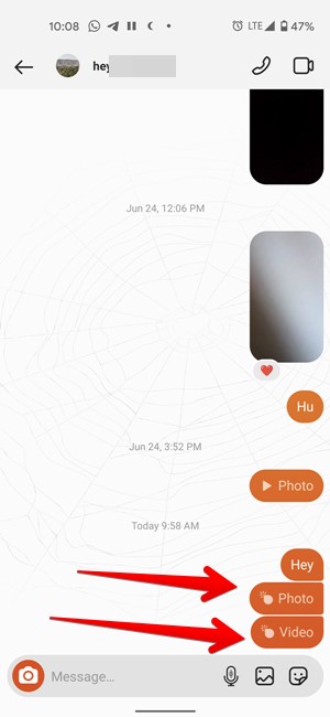 نحوه ارسال عکس یکبار مصرف در دایرکت اینستاگرام