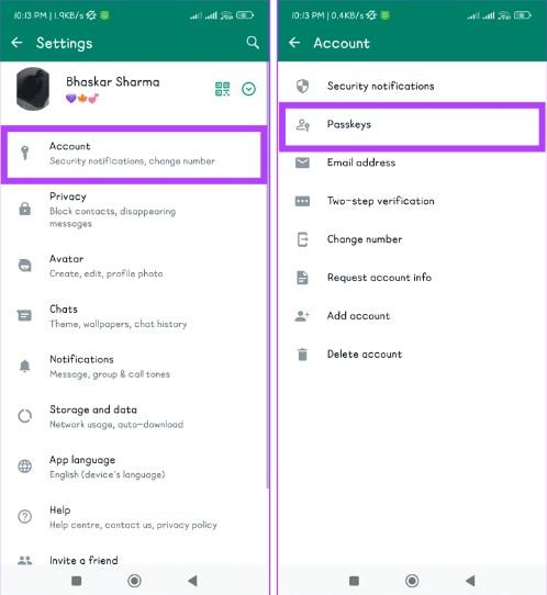 نحوه تنظیم و فعال کردن رمز عبور در WhatsApp 2
