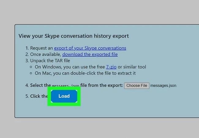نحوه ذخیره یک چت متنی Skype 21