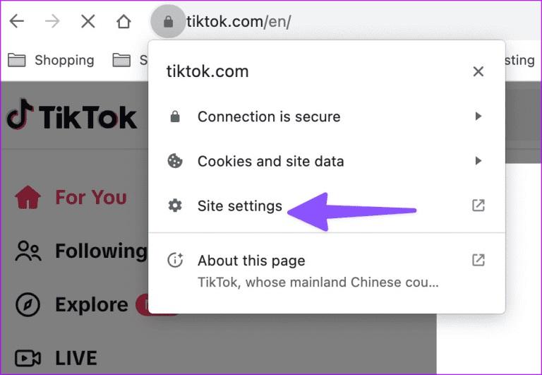 رفع نشدن Tik Tok در مرورگر وب 6