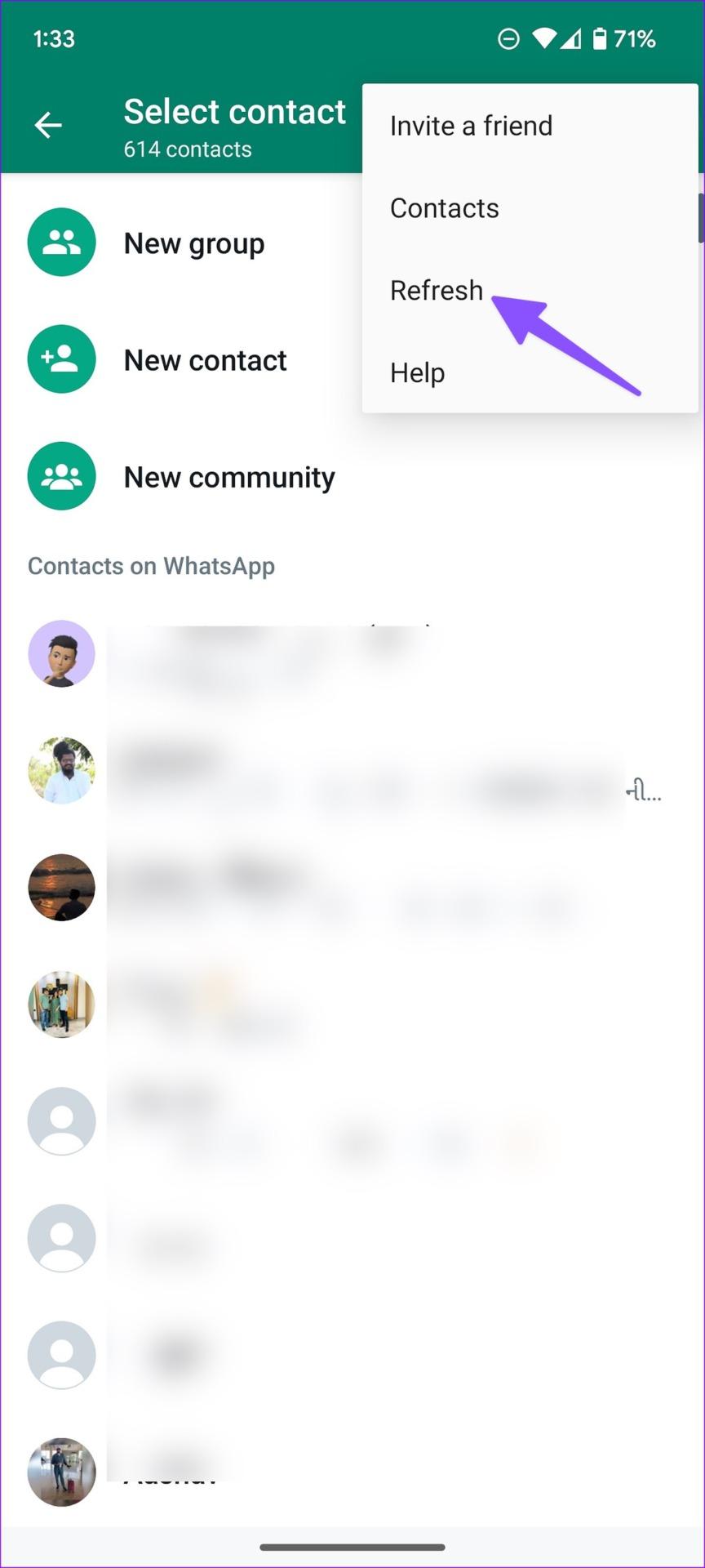 مشکل به روز نشدن مخاطبین WhatsApp 10 برطرف شد