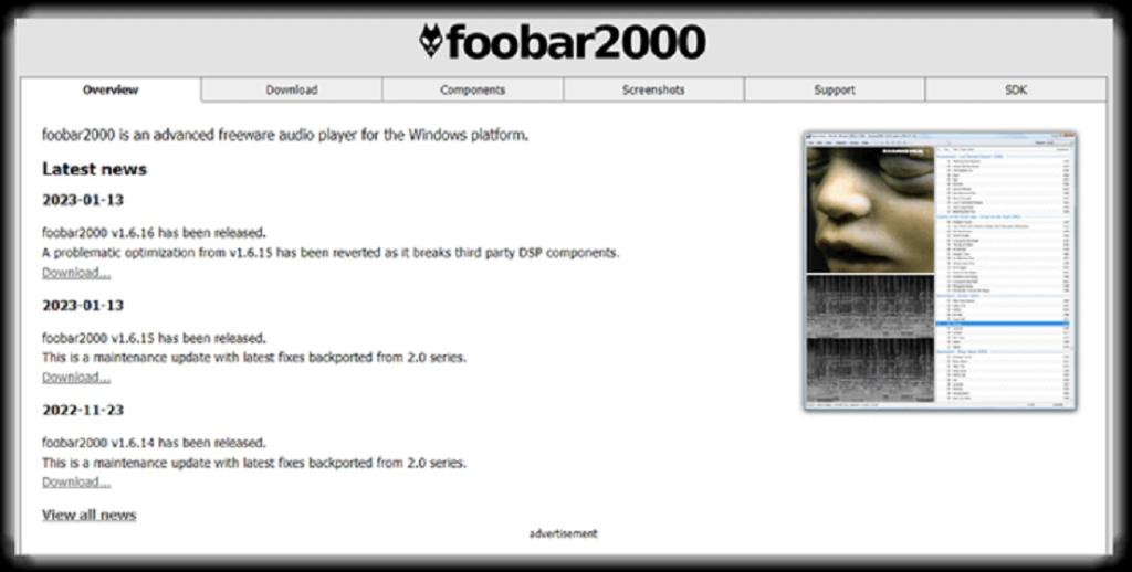 پخش کننده موسیقی Foobar2000