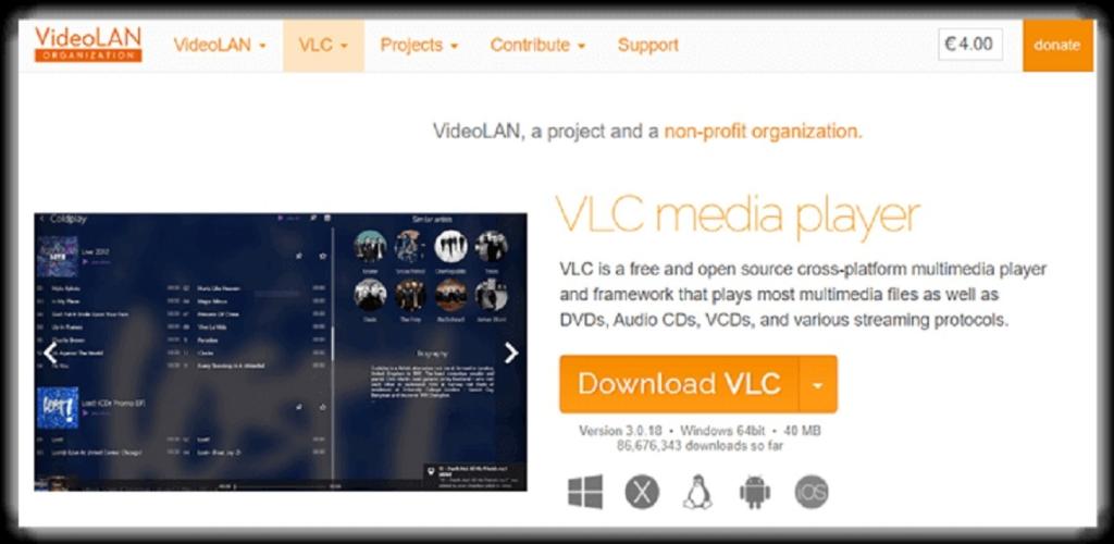 پخش کننده موسیقی VLC