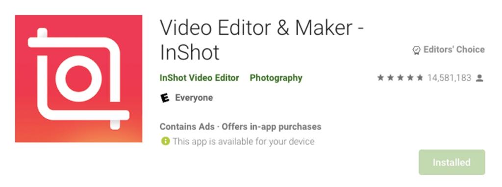 برنامه InShot