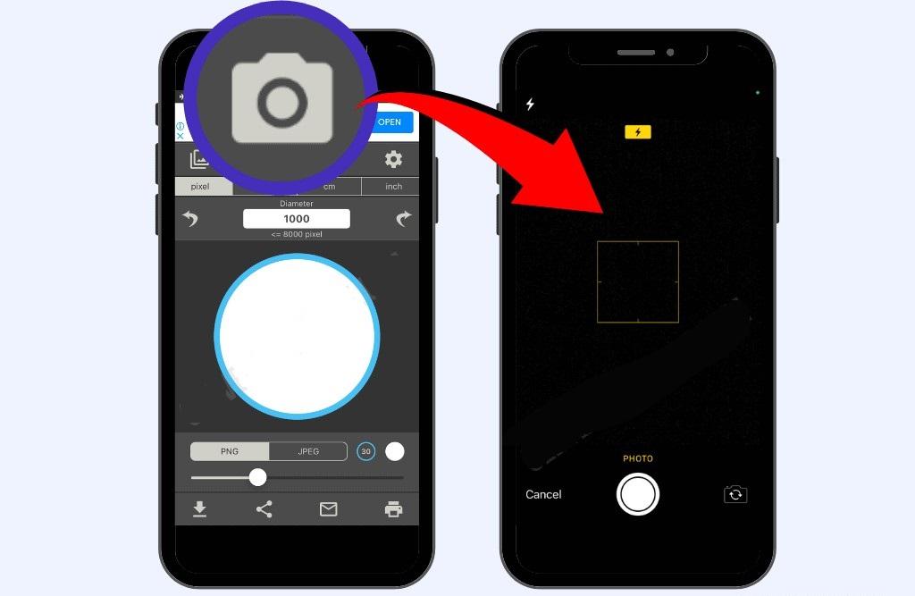 برنامه برای برش تصویر در دایره 3