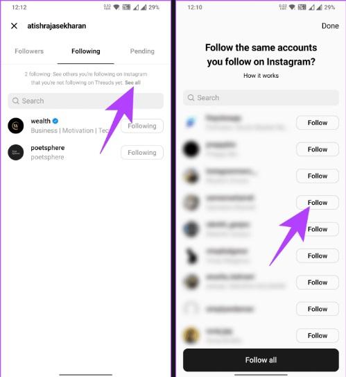 چگونه دوستان اینستاگرام خود را در اپلیکیشن Threads پیدا کنیم
