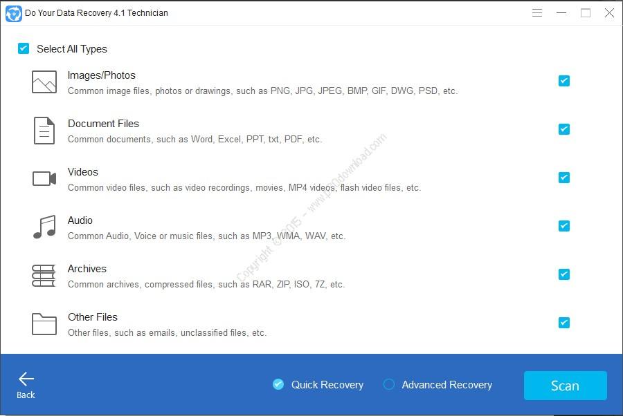 برنامه بازیابی اطلاعات را بازیابی کنید