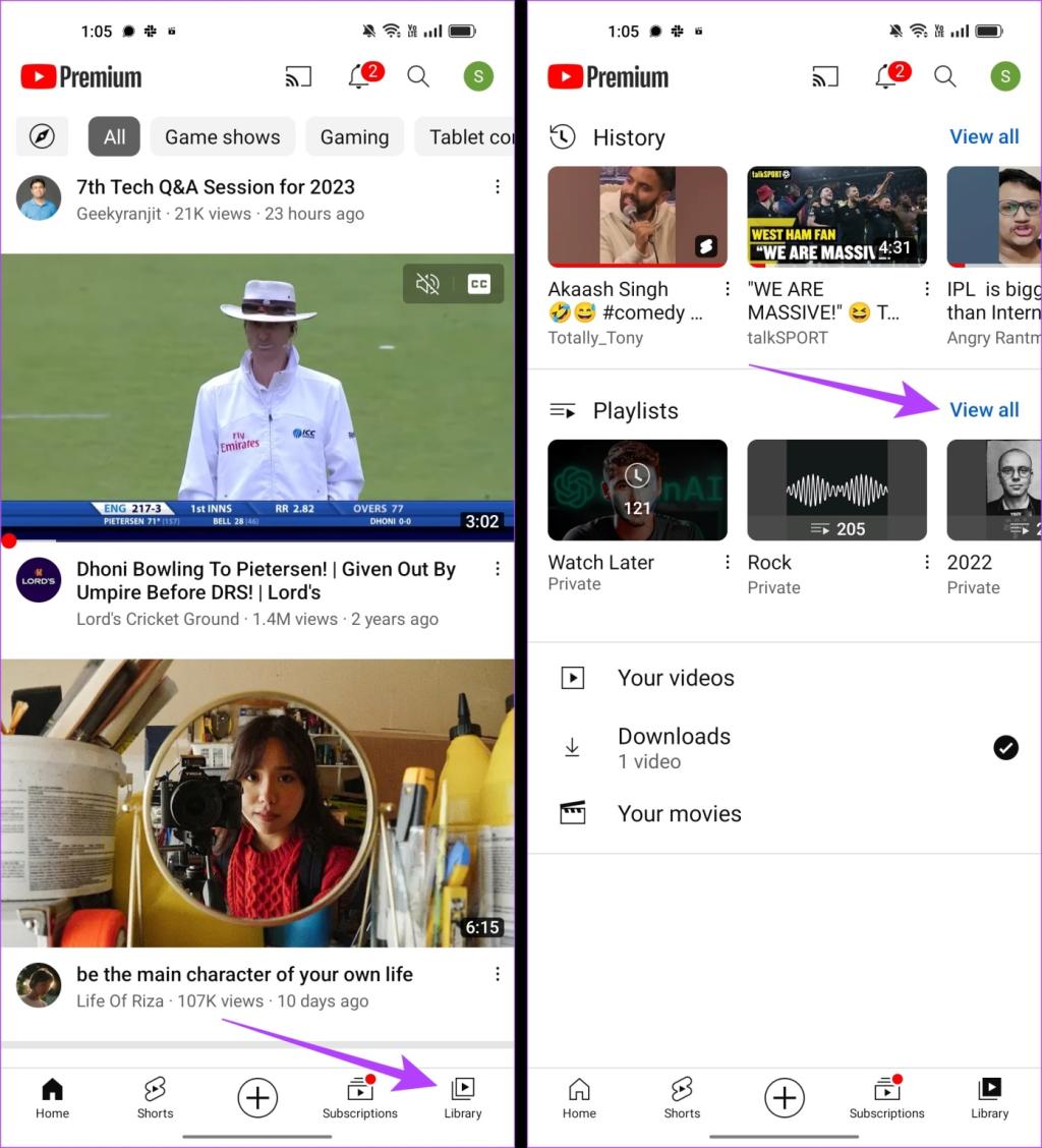 لیست پخش را در برنامه تلفن همراه YouTube خصوصی کنید