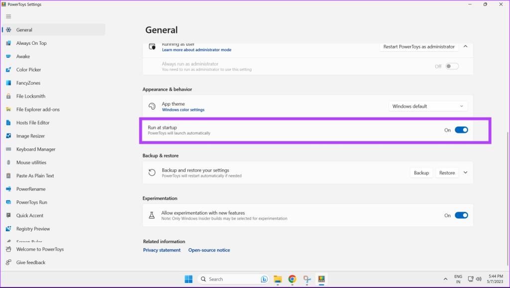 Инсталиране на програмата Power Toys на Windows 11