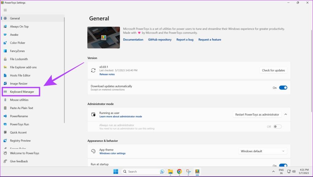 Промяна на оформлението на клавишните комбинации в Windows 11