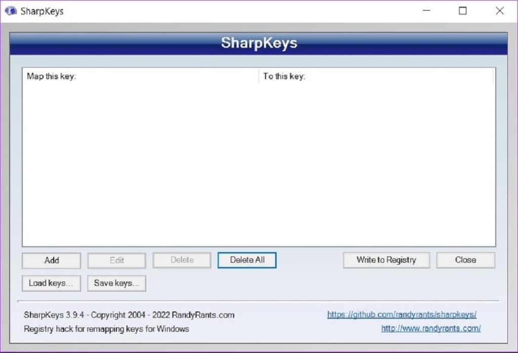 Променете оформлението на клавишите на клавиатурата с помощта на SharpKeys