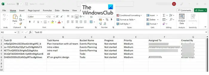 برنامه ها را از برنامه مایکروسافت به برگه Excel2 صادر کنید