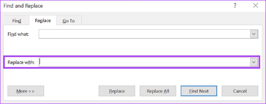 با استفاده از Find and Replace، فضاهای اضافی را در Word پیدا و حذف کنید