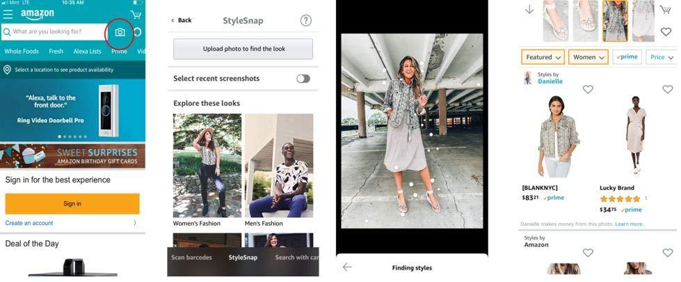بهترین برنامه برای پیدا کردن لباس با تصویر Amazon StyleSnap3