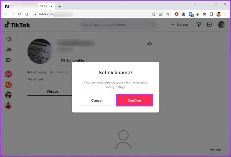 نحوه تغییر نام کاربری Tik Tok در رایانه شخصی یا موبایل