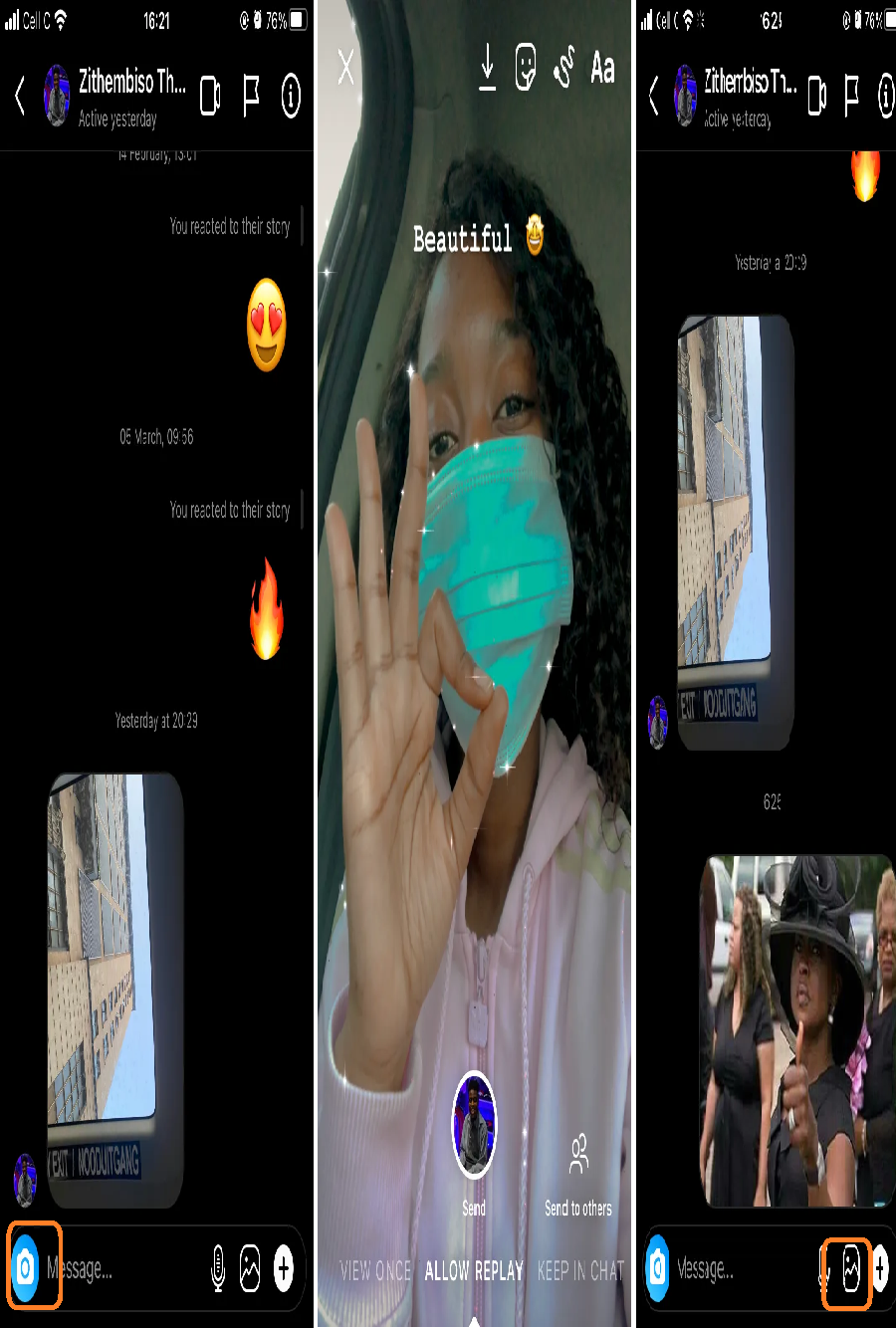 با یک عکس در اینستاگرام پاسخ دهید