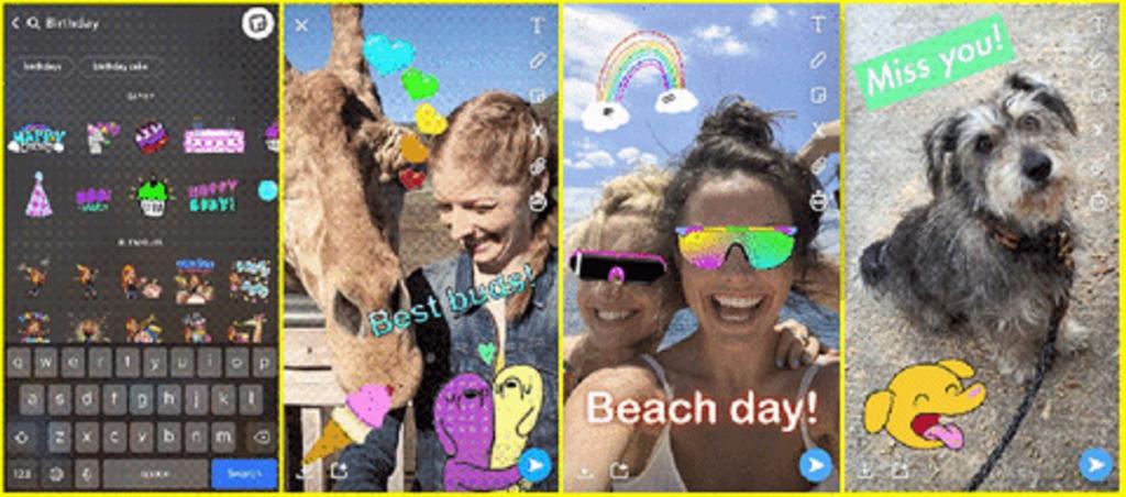 نحوه استفاده از GIPHY GIF در اسنپ چت