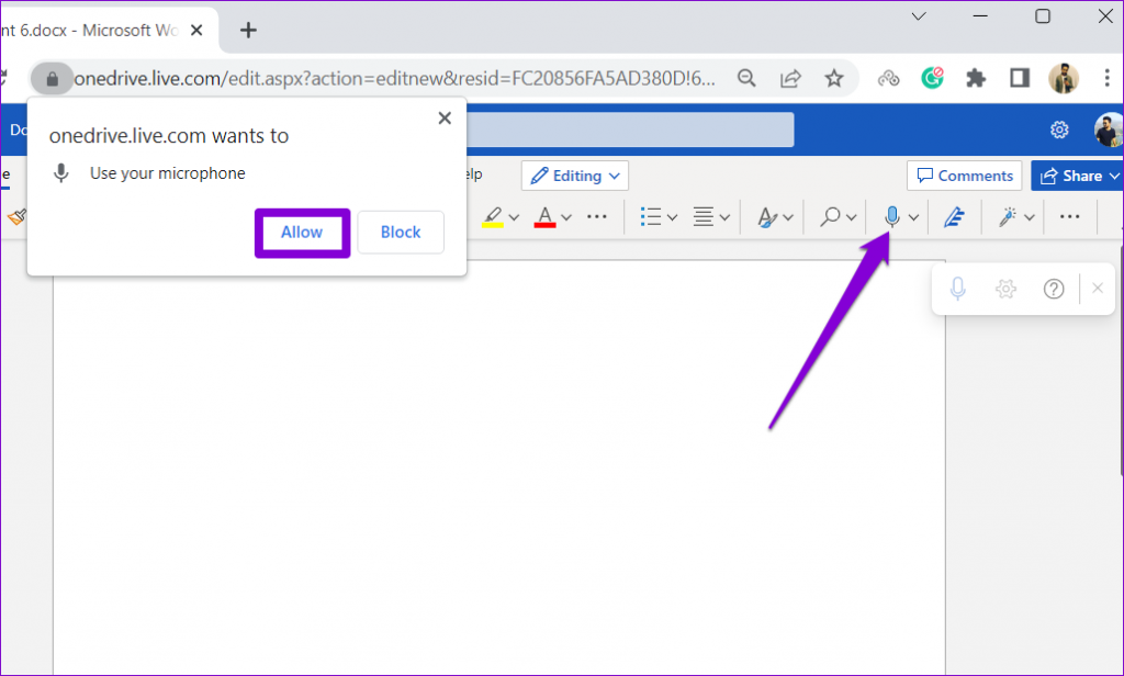 نحوه استفاده از ابزار دیکته در Microsoft Word Online 1