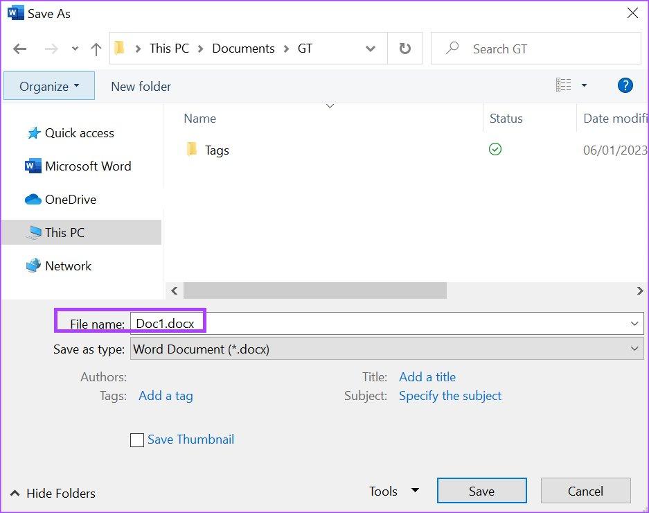 چگونه با استفاده از تابع SAVE AS4 تگ ها را به سند Microsoft Word اضافه کنیم