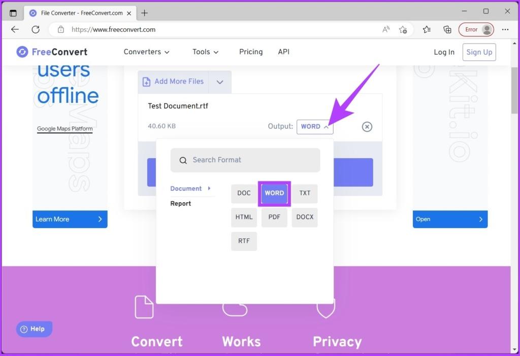 تبدیل فایل Wordpad به Microsoft Word 2