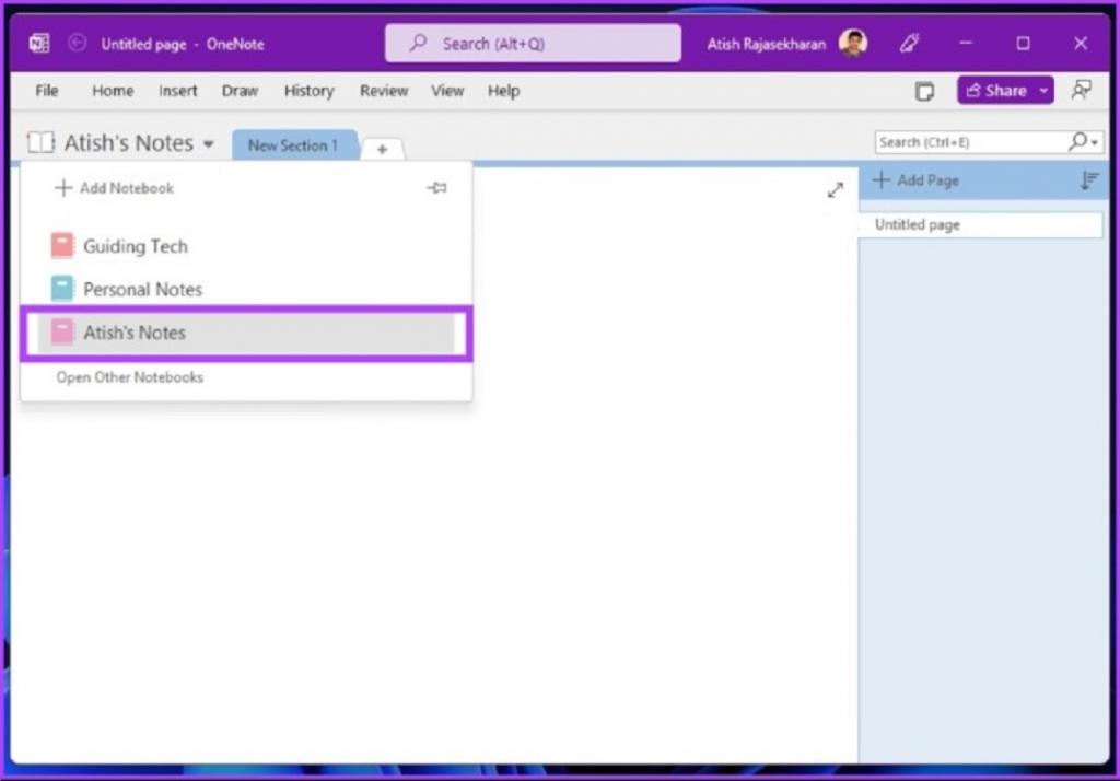 چگونه یادداشتی را در OneNote بدون حذف حذف کنم؟