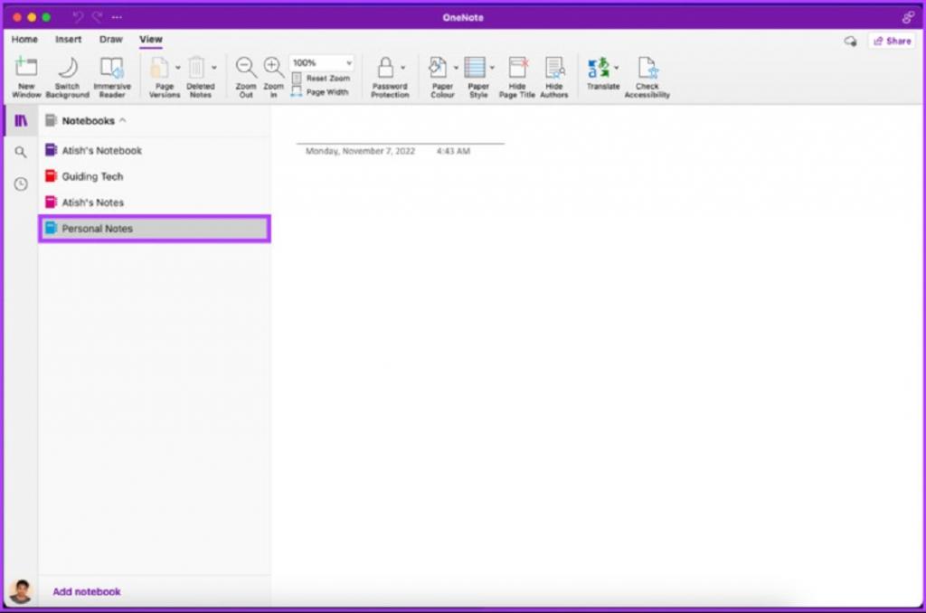 نحوه حذف یادداشت ها در OneNote برای مک