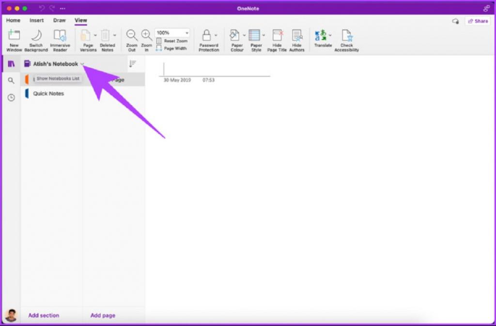 نحوه حذف یادداشت ها در OneNote برای مک