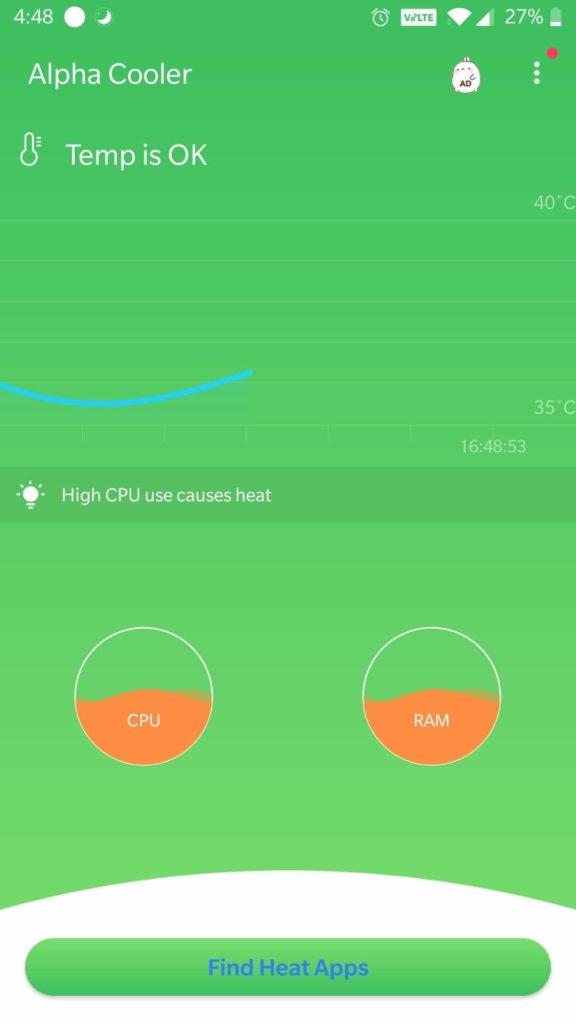 برنامه خنک کننده تلفن: Phone Cooler CPU Cooler Master