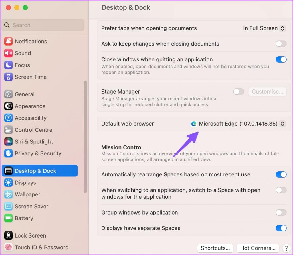 GOOGLE CHROME را به عنوان مرورگر پیشفرض در MAC2 تنظیم کنید