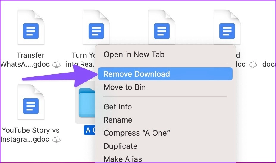 فایل های لازم GOOGLE DRIVE را در مک آفلاین 4 ایجاد کنید
