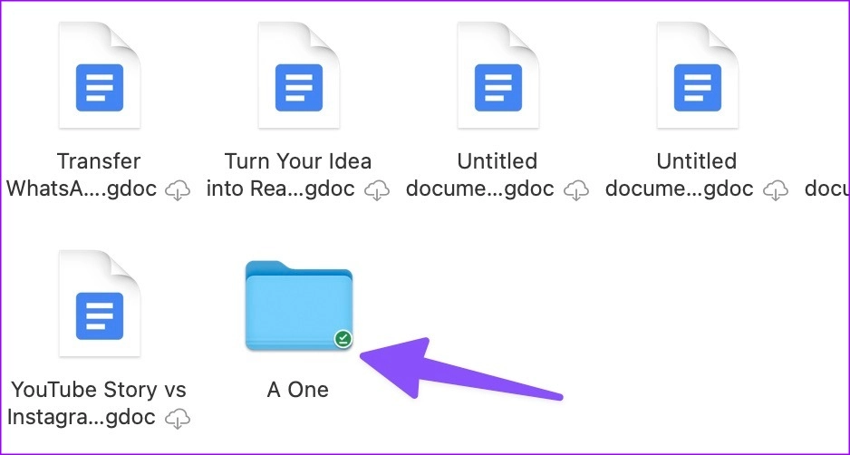 فایل های لازم را در GOOGLE DRIVE در مک آفلاین 3 ایجاد کنید