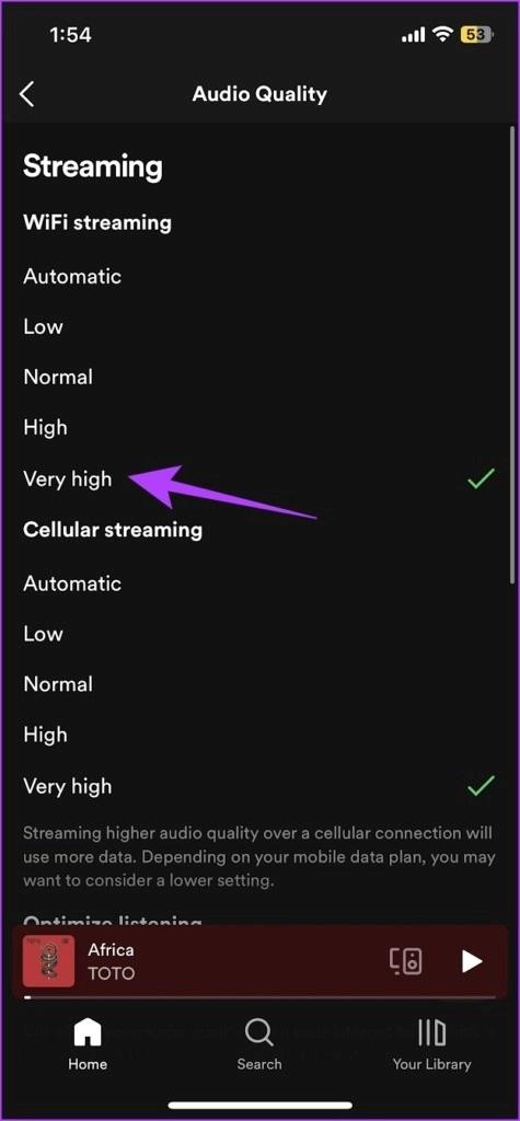 رفع مشکل کیفیت پایین صدا در اپلیکیشن Spotify 