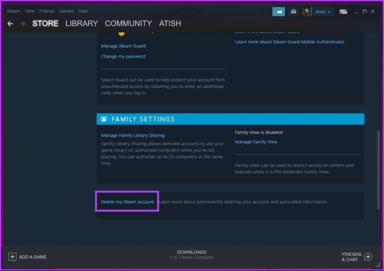 نحوه خروج از حساب Steam 3