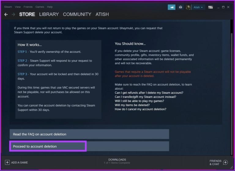 نحوه خروج از حساب Steam 4