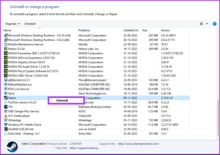 چگونه برنامه Steam را در ویندوز 3 حذف کنیم