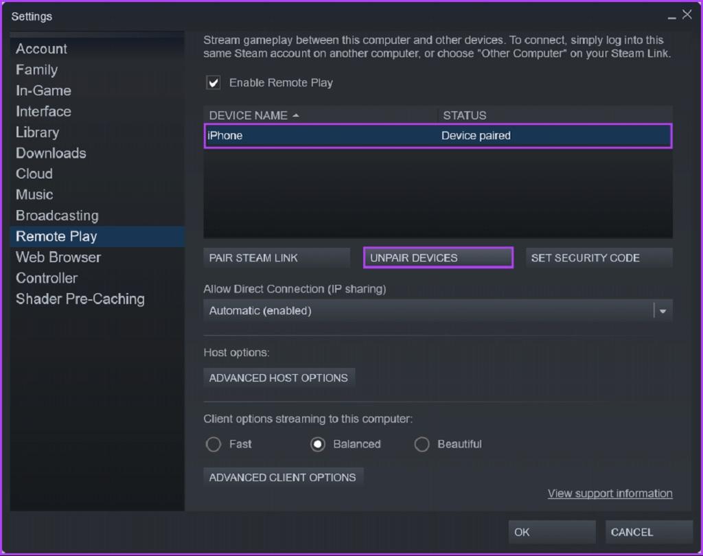 رفع مشکل عدم کارکرد Steam Remote Play در ویندوز 11