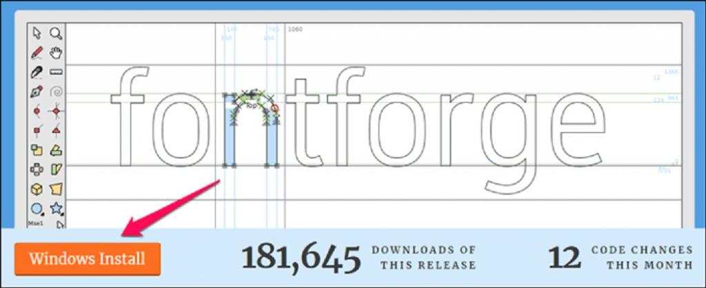 5 نرم افزار برتر استخراج فونت PDF آنلاین: نرم افزار FontForge