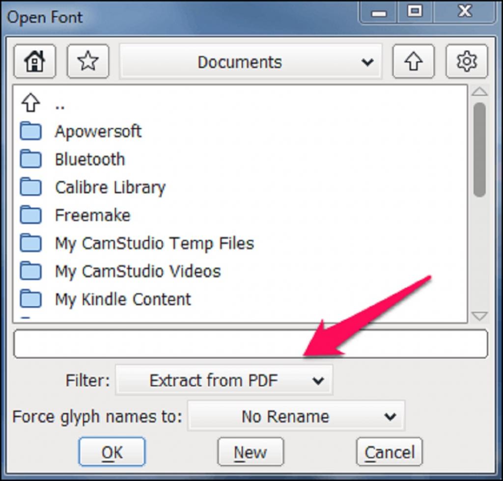 5 نرم افزار برتر استخراج فونت PDF آنلاین: نرم افزار FontForge