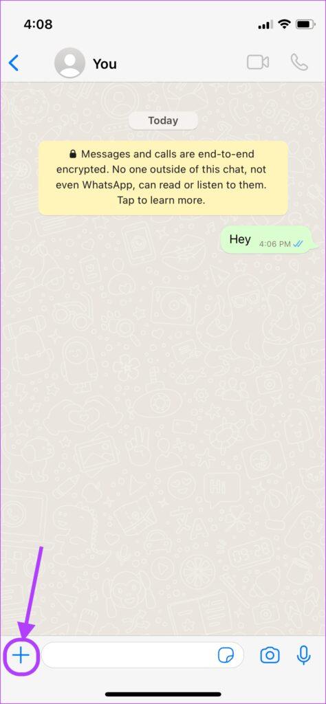 ارسال عکس زنده به عنوان GIF از WhatsApp/3