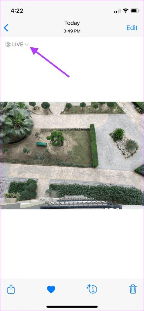 ارسال عکس های زنده به صورت گیف از برنامه PHOTOS/3