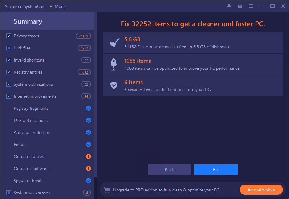 برنامه IObit Advanced SystemCare Pro