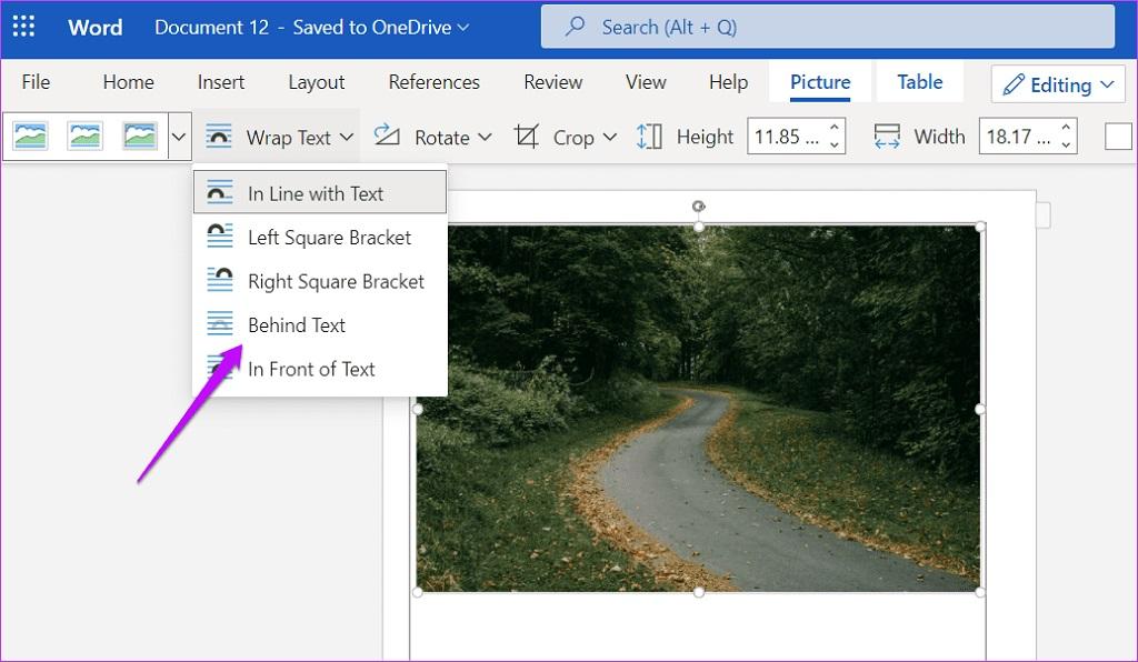مراحل ایجاد پوشش برای اسناد Word