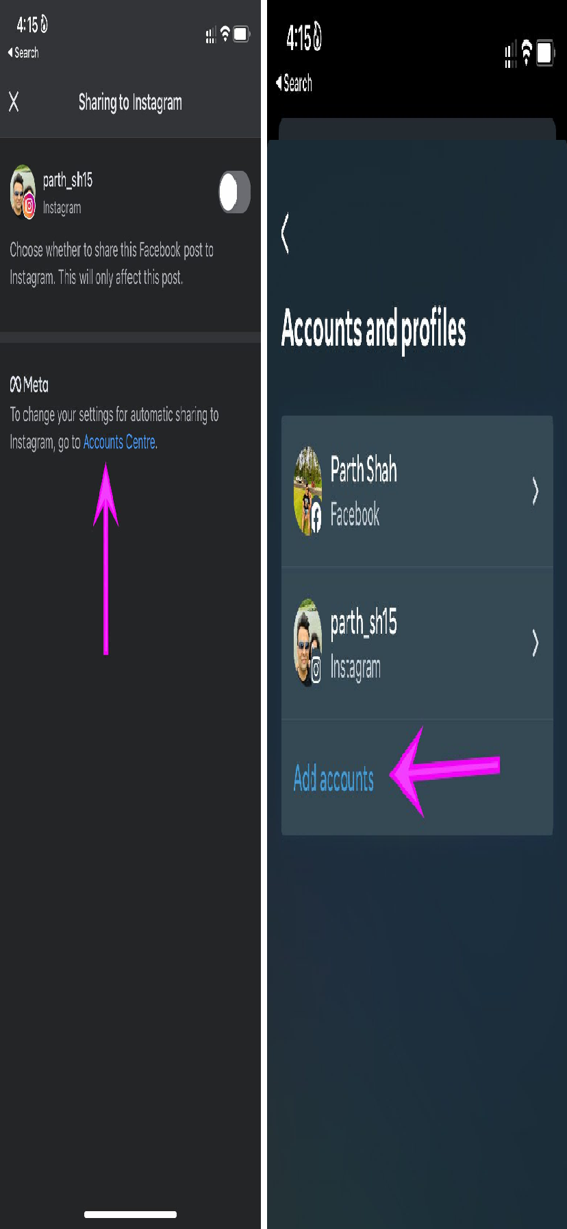 با Facebook4 وارد اینستاگرام شوید