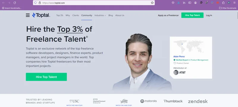 سایت Toptal