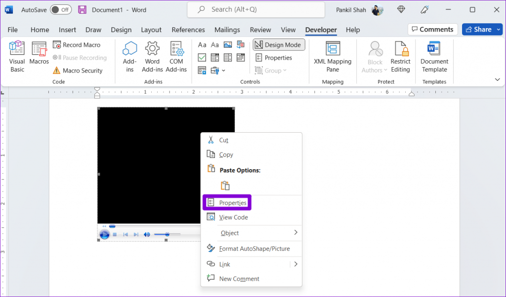 نحوه درج ویدیوی آفلاین در Microsoft Word 8