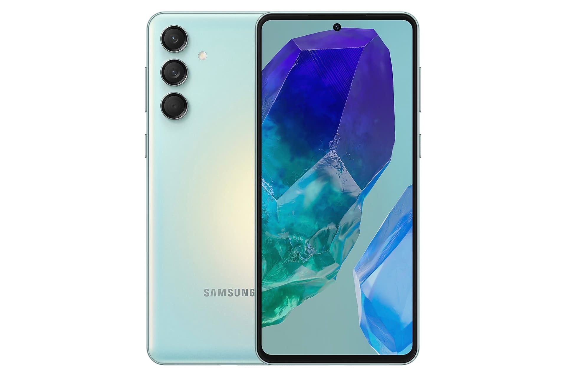 Samsung Galaxy M55 مدل سبز روشن