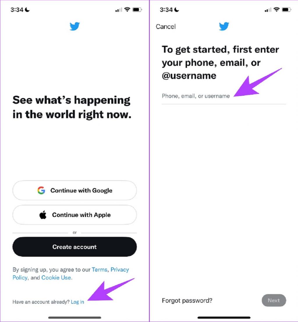 Излезте от Twitter и влезте отново