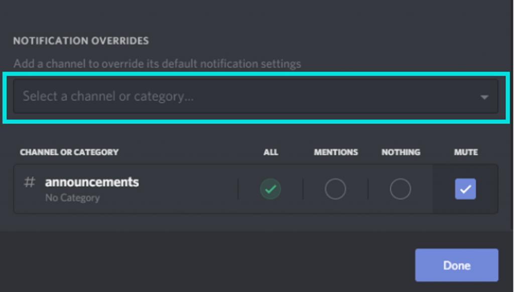 یک کانال Discord را نادیده بگیرید