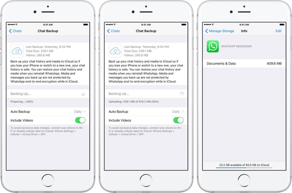 از مکالمات خود در iCloud نسخه پشتیبان تهیه کنید