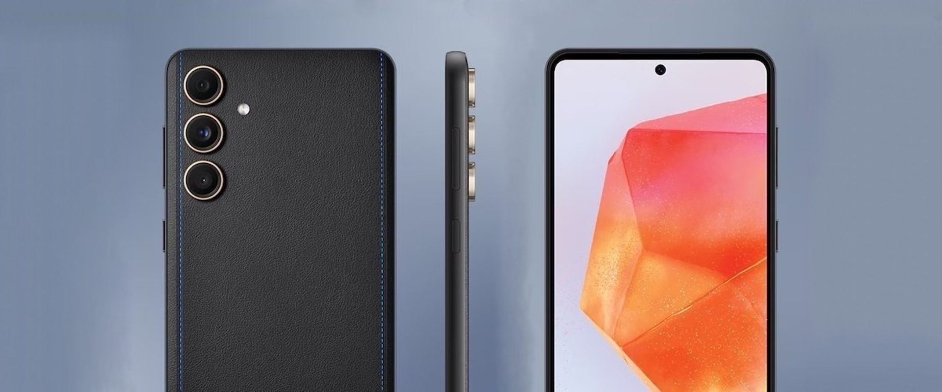نمای جلو، پشت و کناری Samsung Galaxy C55 رنگ مشکی